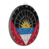 Vlag van Antigua en Barbuda Dartbord (Voorkant Links)