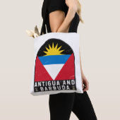 Vlag van Antigua en Barbuda Emblem Verstoorde Vint Tote Bag (Dichtbij)
