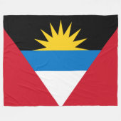 Vlag van Antigua en Barbuda Fleece Deken (Voorkant (Horizontaal))