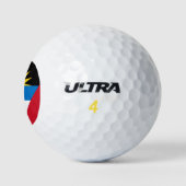 Vlag van Antigua en Barbuda Golfballen (Logo)