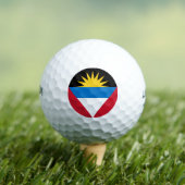 Vlag van Antigua en Barbuda Golfballen (Insitu Shirt)