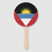 vlag van Antigua en Barbuda Handwaaier (Achterkant)