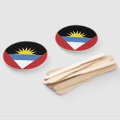 vlag van Antigua en Barbuda Handwaaier (Niet-gemonteerd)