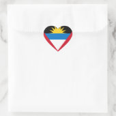Vlag van Antigua en Barbuda Hart Sticker (Tas)