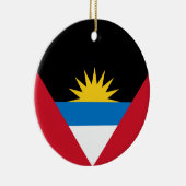 Vlag van Antigua en Barbuda Keramisch Ornament (Rechts)