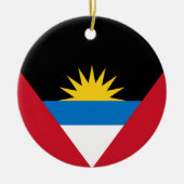 Vlag van Antigua en Barbuda Keramisch Ornament (Voorkant)