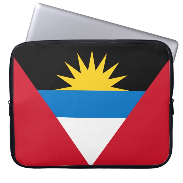 Vlag van Antigua en Barbuda Laptop Sleeve (Voorkant)