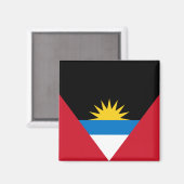 Vlag van Antigua en Barbuda Magneet (Voorkant / Achterkant)