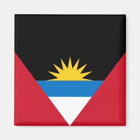 Vlag van Antigua en Barbuda Magneet (Voorkant)