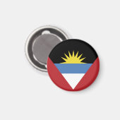 vlag van Antigua en Barbuda Magneet (Voorkant / Achterkant)