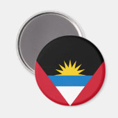 Vlag van Antigua en Barbuda Magneet (Voorkant / Achterkant)