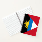 Vlag van Antigua en Barbuda Notitieboek (Binnen)