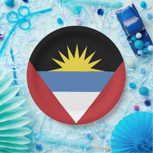 vlag van Antigua en Barbuda Papieren Bordje (Feest)