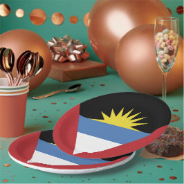 vlag van Antigua en Barbuda Papieren Bordje