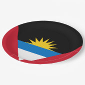 Vlag van Antigua en Barbuda Papieren Bordje (Gekanteld)