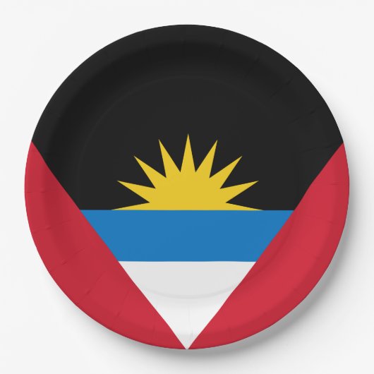 Vlag van Antigua en Barbuda Papieren Bordje (Voorkant)
