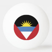 vlag van Antigua en Barbuda Pingpongbal (Achterkant)