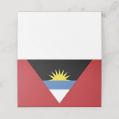 vlag van Antigua en Barbuda Plaatskaartje (Buitenkant ongevouwen)