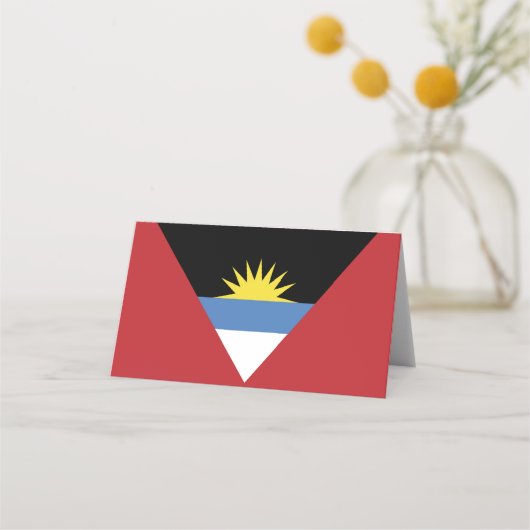vlag van Antigua en Barbuda Plaatskaartje (Voorkant)
