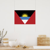 vlag van Antigua en Barbuda Poster (Keuken)