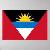 Vlag van Antigua en Barbuda Poster (Voorkant)