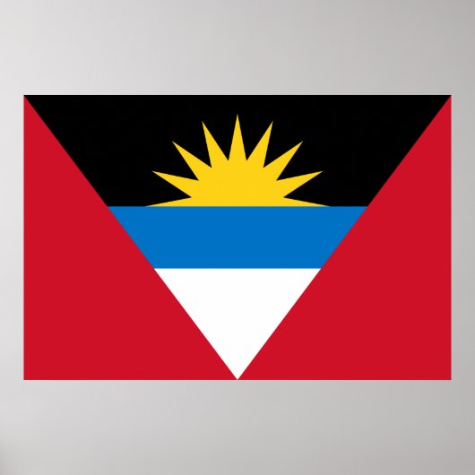 Vlag van Antigua en Barbuda Poster (Voorkant)