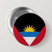Vlag van Antigua en Barbuda Ronde Button 7,6 Cm (Voorkant /achterkant)