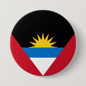 Vlag van Antigua en Barbuda Ronde Button 7,6 Cm (Voorkant)