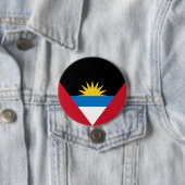 Vlag van Antigua en Barbuda Ronde Button 7,6 Cm (In situ)