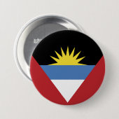 vlag van Antigua en Barbuda Ronde Button 7,6 Cm (Voorkant /achterkant)