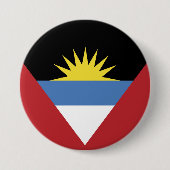 vlag van Antigua en Barbuda Ronde Button 7,6 Cm (Voorkant)