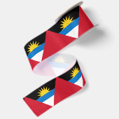 Vlag van Antigua en Barbuda Satijnen Lint (Achterkant)