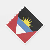 vlag van Antigua en Barbuda Servet (Hoek)