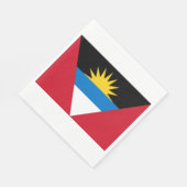 Vlag van Antigua en Barbuda Servet (Hoek)