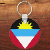Vlag van Antigua en Barbuda Sleutelhanger (Voorkant)