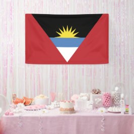 vlag van Antigua en Barbuda Spandoek