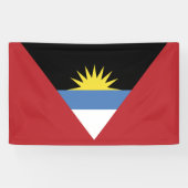 vlag van Antigua en Barbuda Spandoek (Horizontaal)