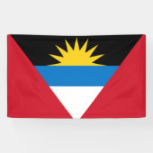 Vlag van Antigua en Barbuda Spandoek (Horizontaal)