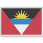 Vlag van Antigua en Barbuda Sticker (Voorkant)