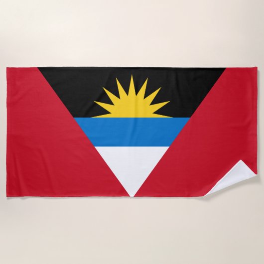 Vlag van Antigua en Barbuda Strandlaken (Voorkant)