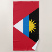 Vlag van Antigua en Barbuda Strandlaken (Voorkant)