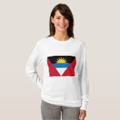 Vlag van Antigua en Barbuda T-shirt (Voorkant volledig)