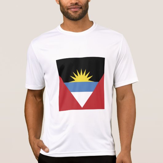 Vlag van Antigua en Barbuda T-shirt (Voorkant)