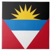 Vlag van Antigua en Barbuda Tegeltje (Voorkant)