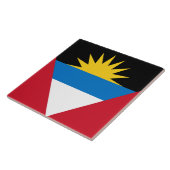 Vlag van Antigua en Barbuda Tegeltje (Zijkant)