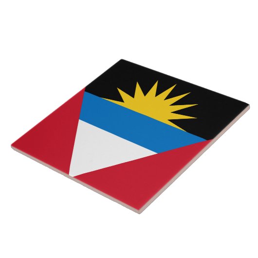 Vlag van Antigua en Barbuda Tegeltje (Zijkant)
