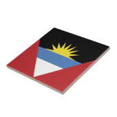 vlag van Antigua en Barbuda Tegeltje (Zijkant)