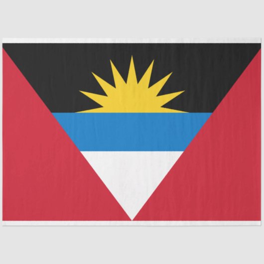 Vlag van Antigua en Barbuda Tissuepapier (Voorkant)