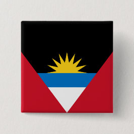 Vlag van Antigua en Barbuda Vierkante Button 5,1 Cm