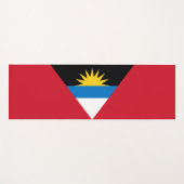 Vlag van Antigua en Barbuda Yogamat (Voorkant (horizontaal))